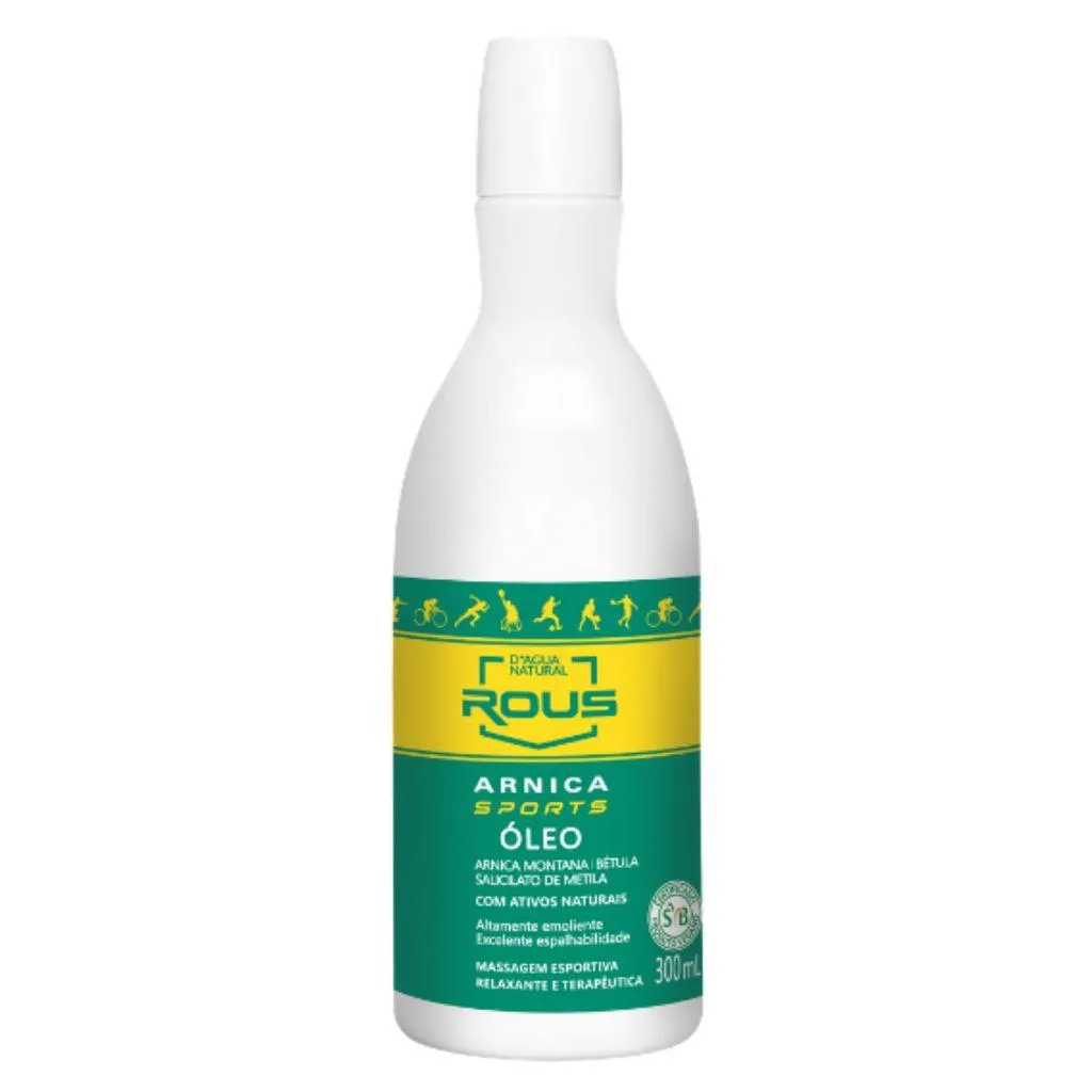 ARNICA SPORTS ÓLEO PARA MASSAGEM DESPORTIVA 300ML DAGUA NATURAL