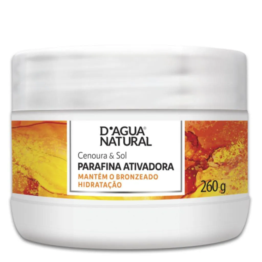 PARAFINA ATIVADORA CENOURA E SOL 260G DAGUA NATURAL