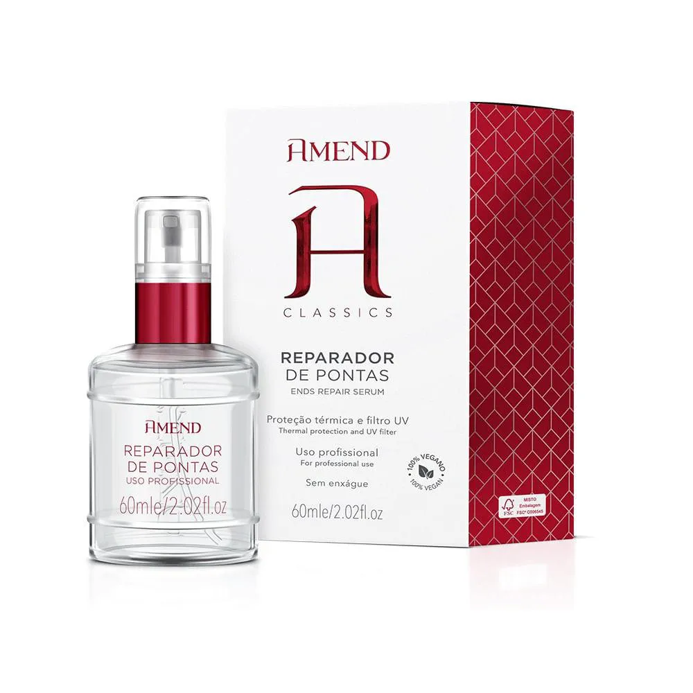 REPARADOR DE PONTAS AMEND CLASSICS ENDS REPAIR SéRUM 60ML