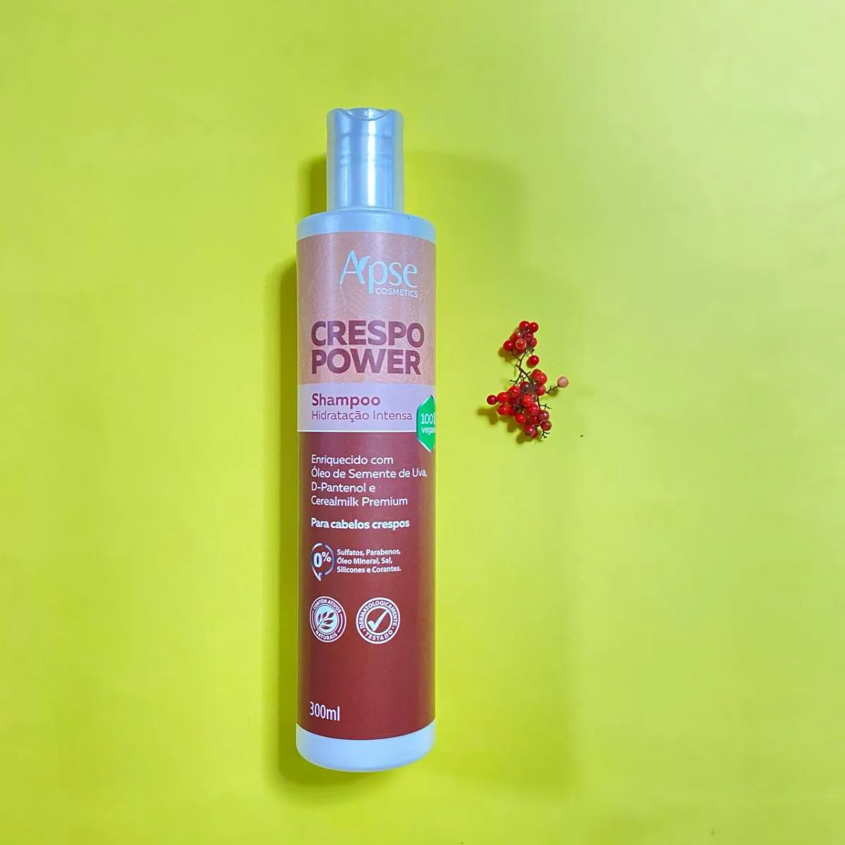 Shampoo Vegano APSE Crespo Power Hidratação 300ml