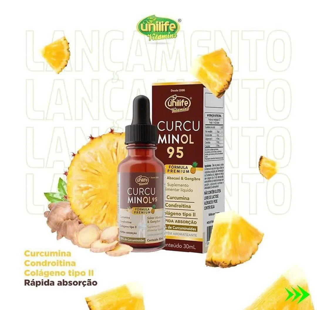 CURCUMINOL 95%  GOTAS 30ML (COLáGENO TIPO II, CURCUMINA..) UNILIFE