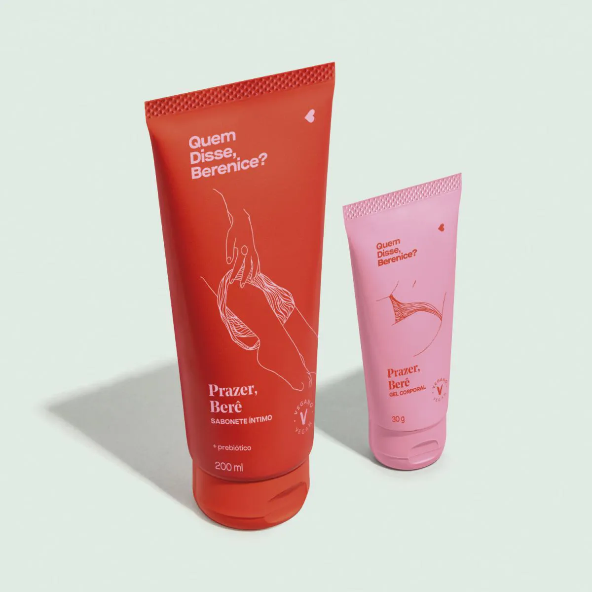 Quem Disse, Berenice? Kit Prazer, Berê: Sabonete Líquido Íntimo 200Ml + Gel Corporal 30G