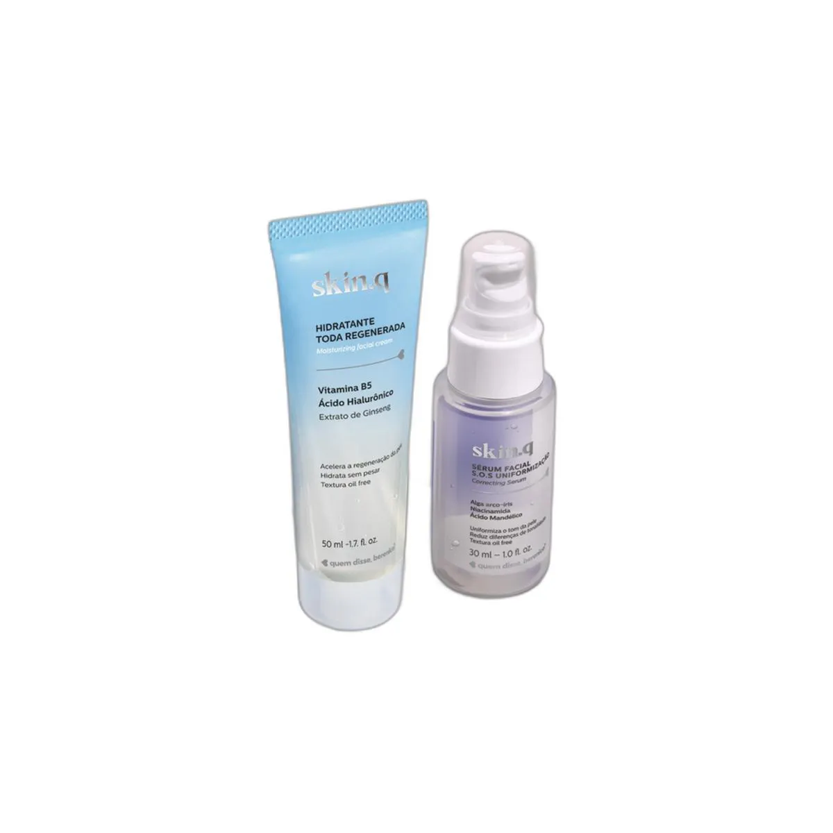 Quem Disse, Berenice? Kit Skin.Q: Hidratante Facial 50Ml + Sérum Facial 30Ml