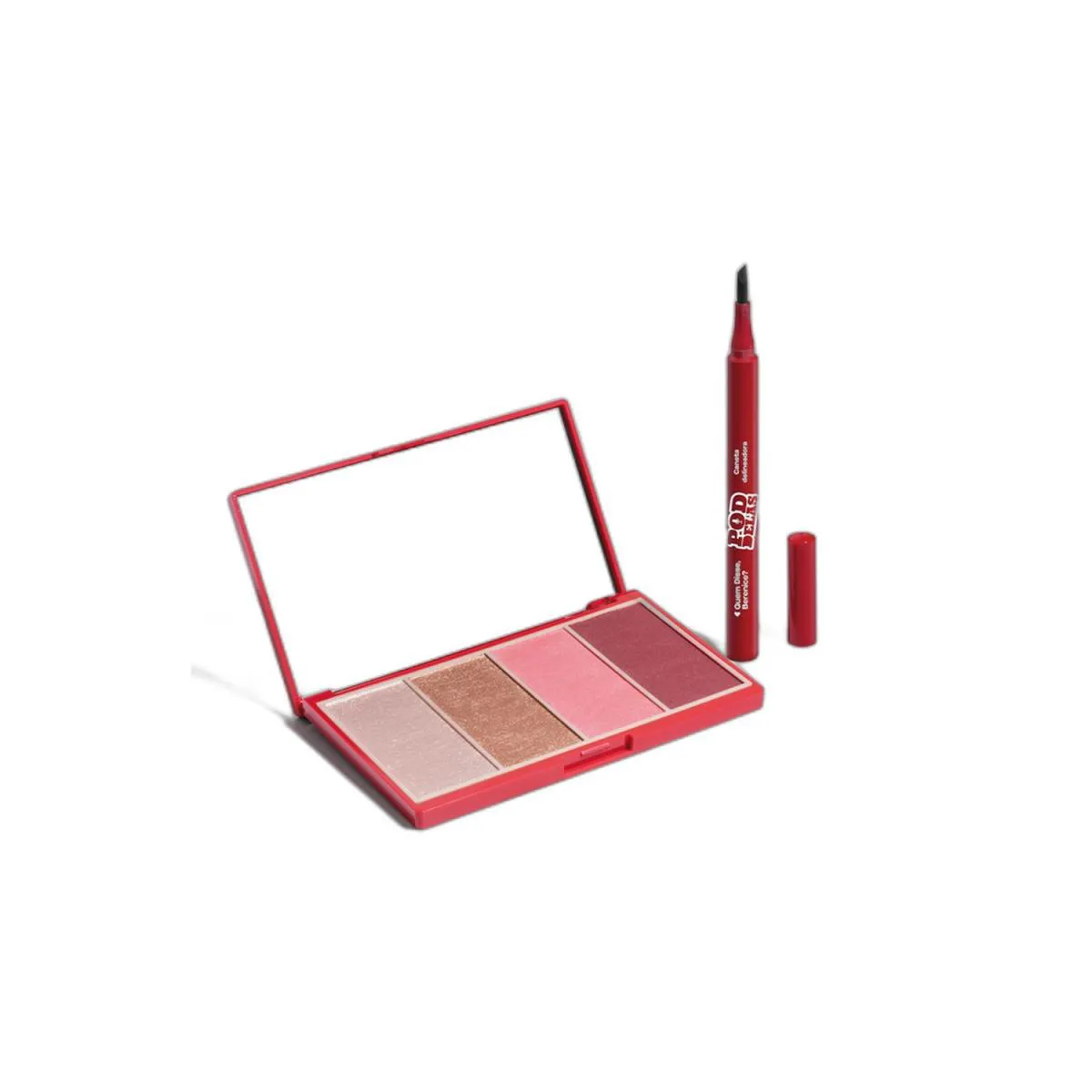 Combo Qdb Pod Delas: Palette Multifuncional 14,2G + Caneta Delineadora Preto 1,2Ml