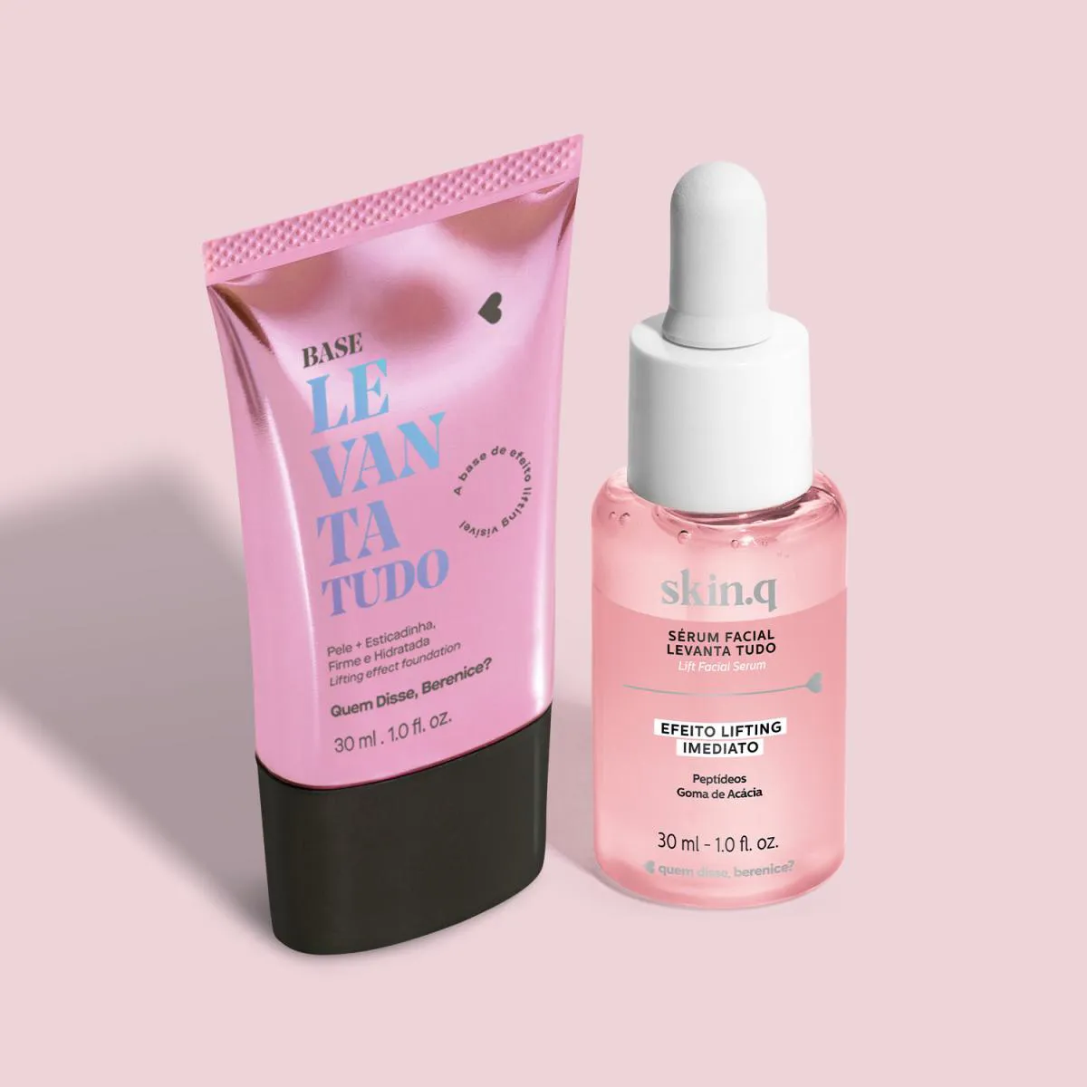 Combo Levanta Tudo: Sérum Facial Skin.Q 30Ml + Base Líquida Cor 02Q 30Ml