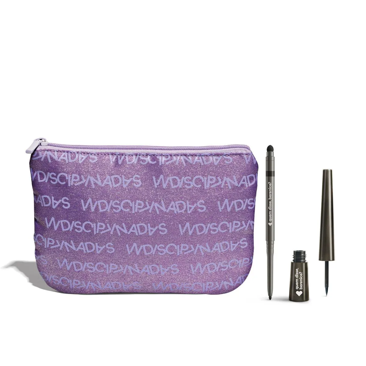 Kit Lápis De Olhos 200Mg + Delineador De Olhos Líquido 2,5Ml + Nécessaire Indisciplinadas
