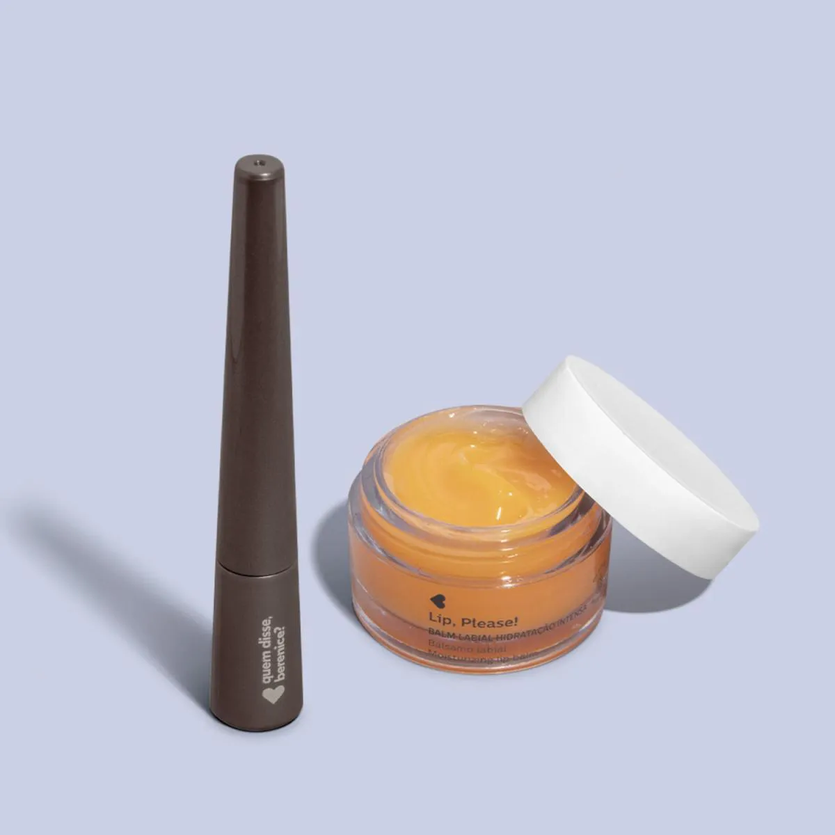 Quem Disse, Berenice? Kit Balm Labial Hidratação Intensa 8G + Lápis Para Olhos Pretolino 2,5Ml