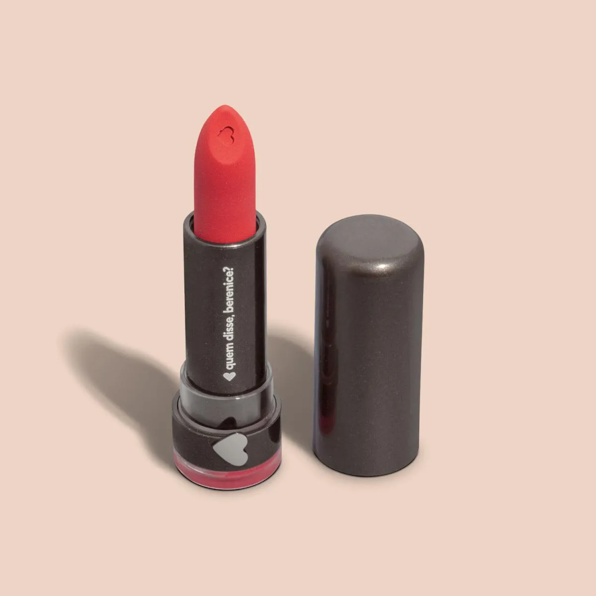 Batom Mate Quem Disse, Berenice? Alta Pigmentação Vermelho Vermelaranja 3,8G