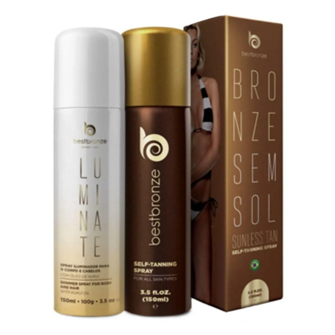 AUTOBRONZEADOR SPRAY FáCIL 150ML + LUMINATE 150ML