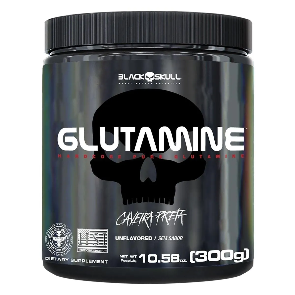 GLUTAMINE CAVEIRA PRETA - GLUTAMINA - 300G