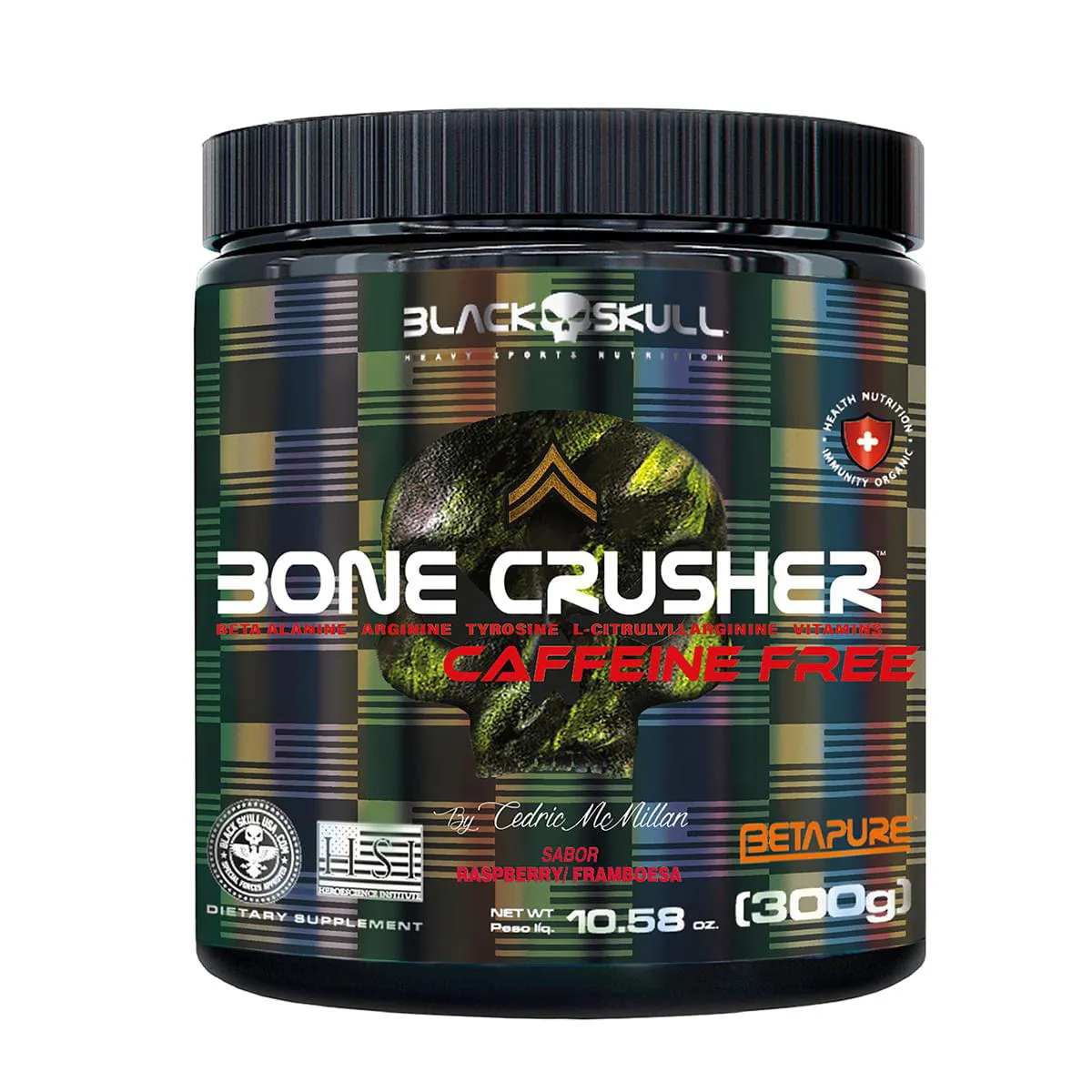 BONE CRUSHER CAFFEINE FREE 300G FRAMBOESA