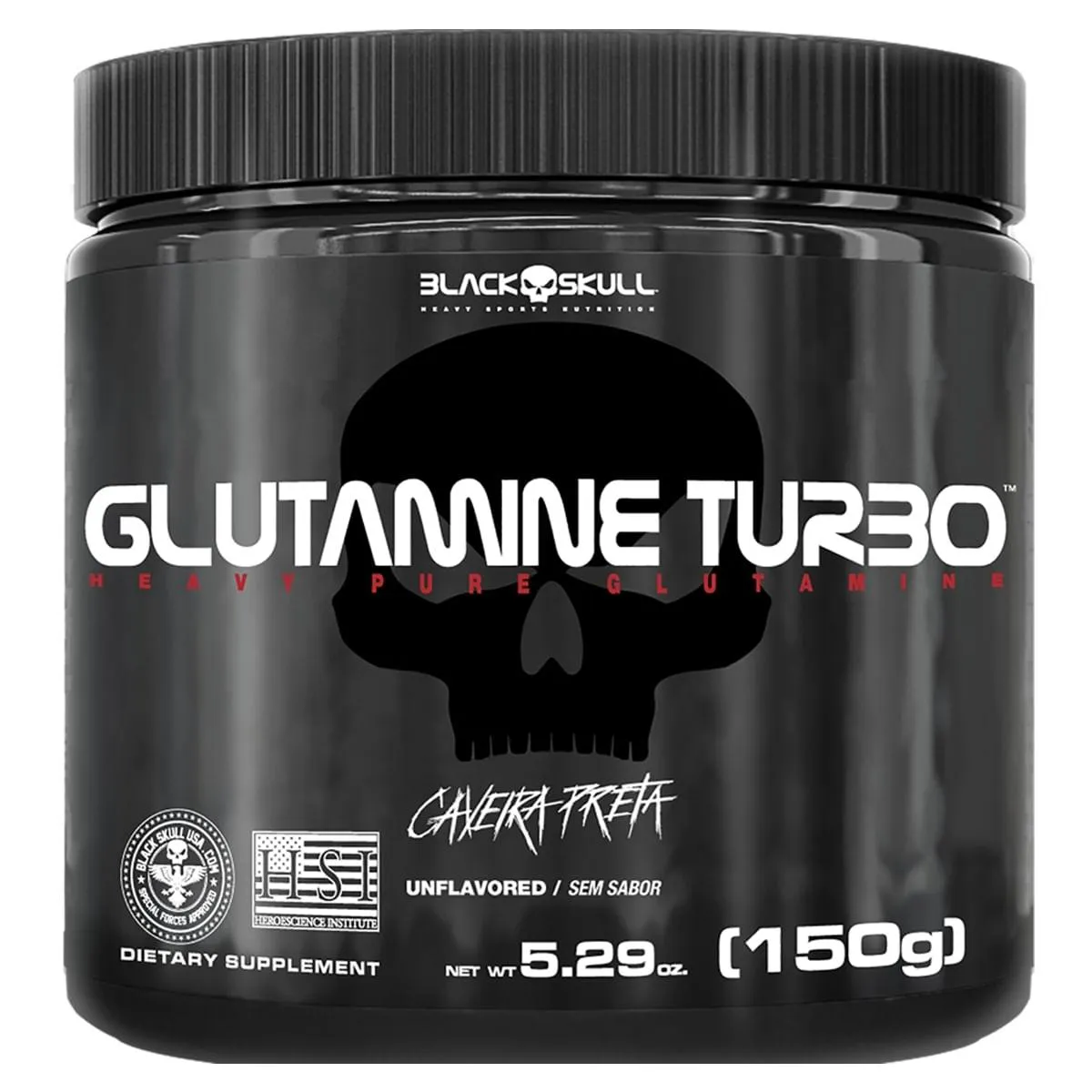 GLUTAMINE TURBO CAVEIRA PRETA - GLUTAMINA - 150G