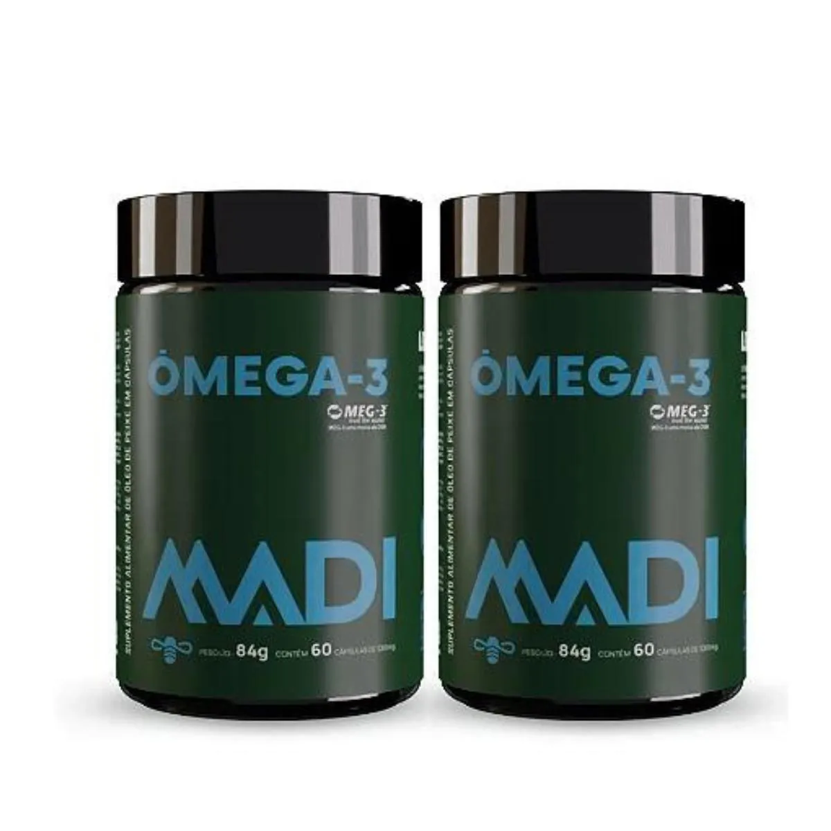 2X ÔMEGA 3 DHA 1000MG EPA 400MG MADI 60 CáPSULAS SEM Sabor