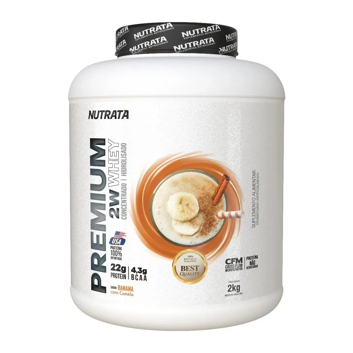 PREMIUM WHEY 2KG NUTRATA 2 KG Baunilha