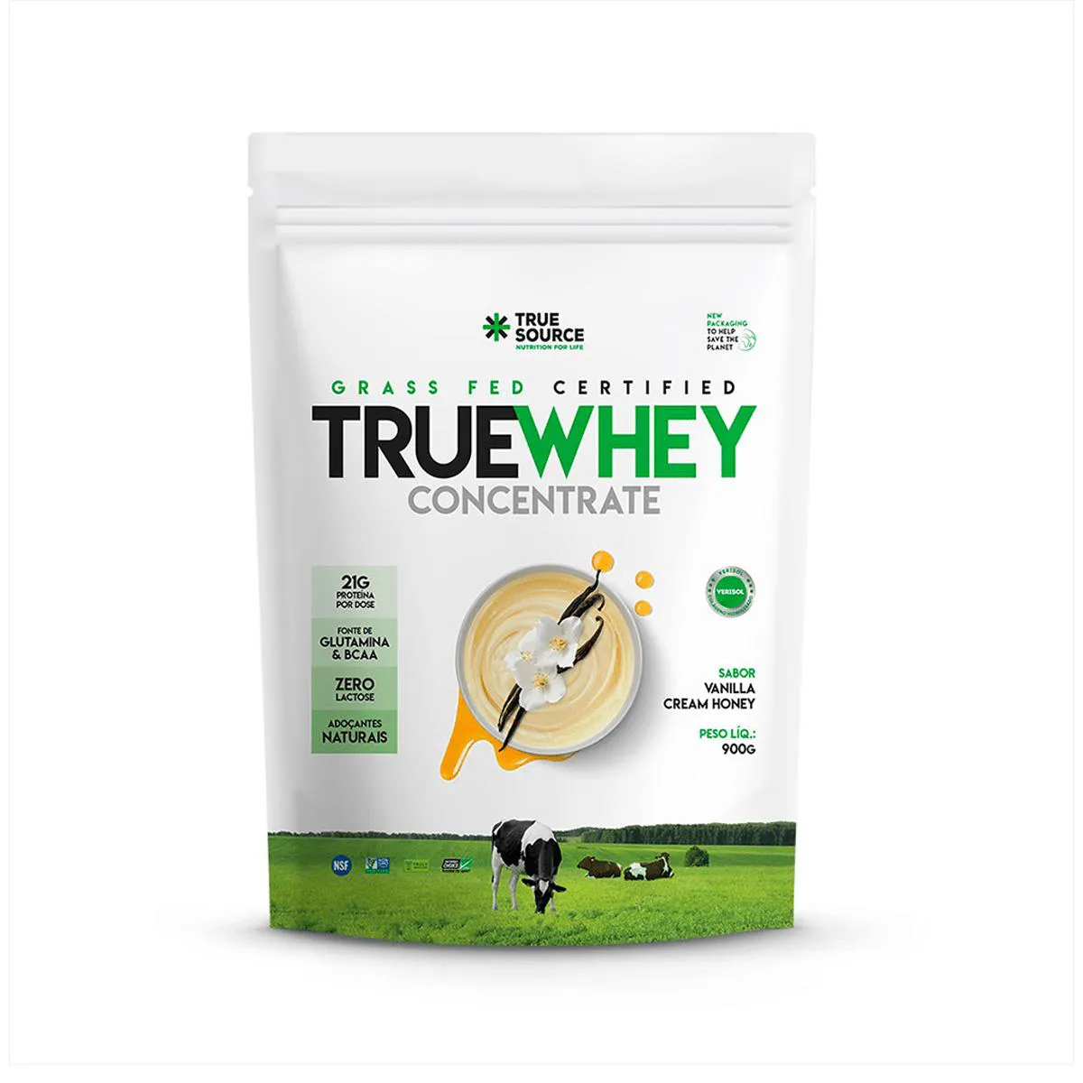 Whey Protein True Source True Whey Concentrate Vanilla Cream Honey 900g