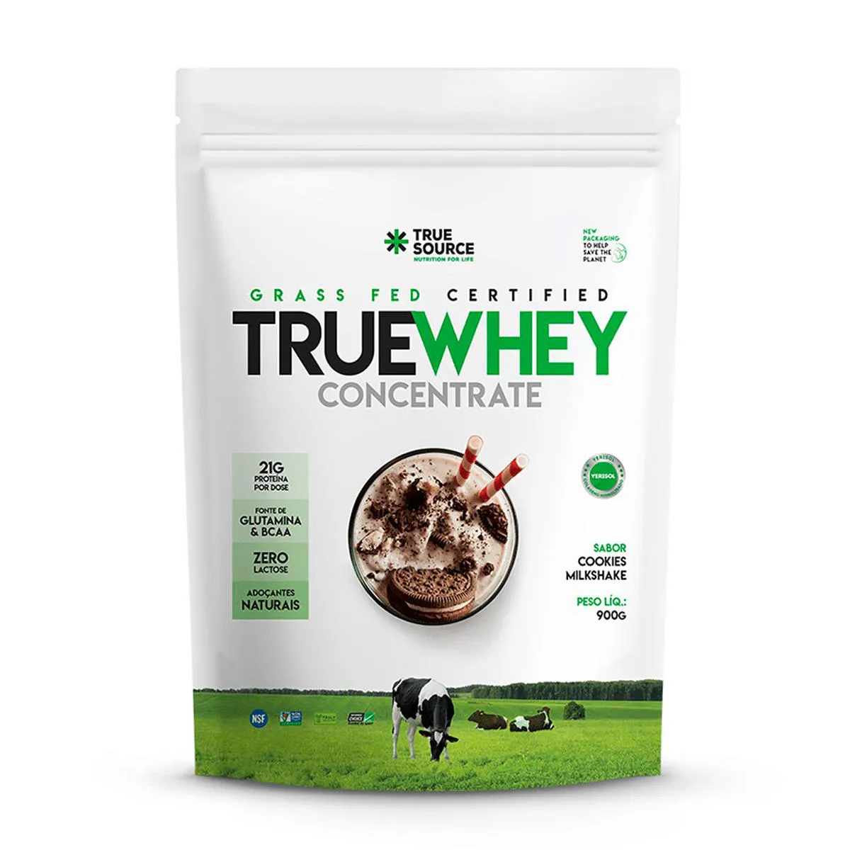 TRUE WHEY CONCENTRATE 900G - COOKIES MILKSHAKE 900 G