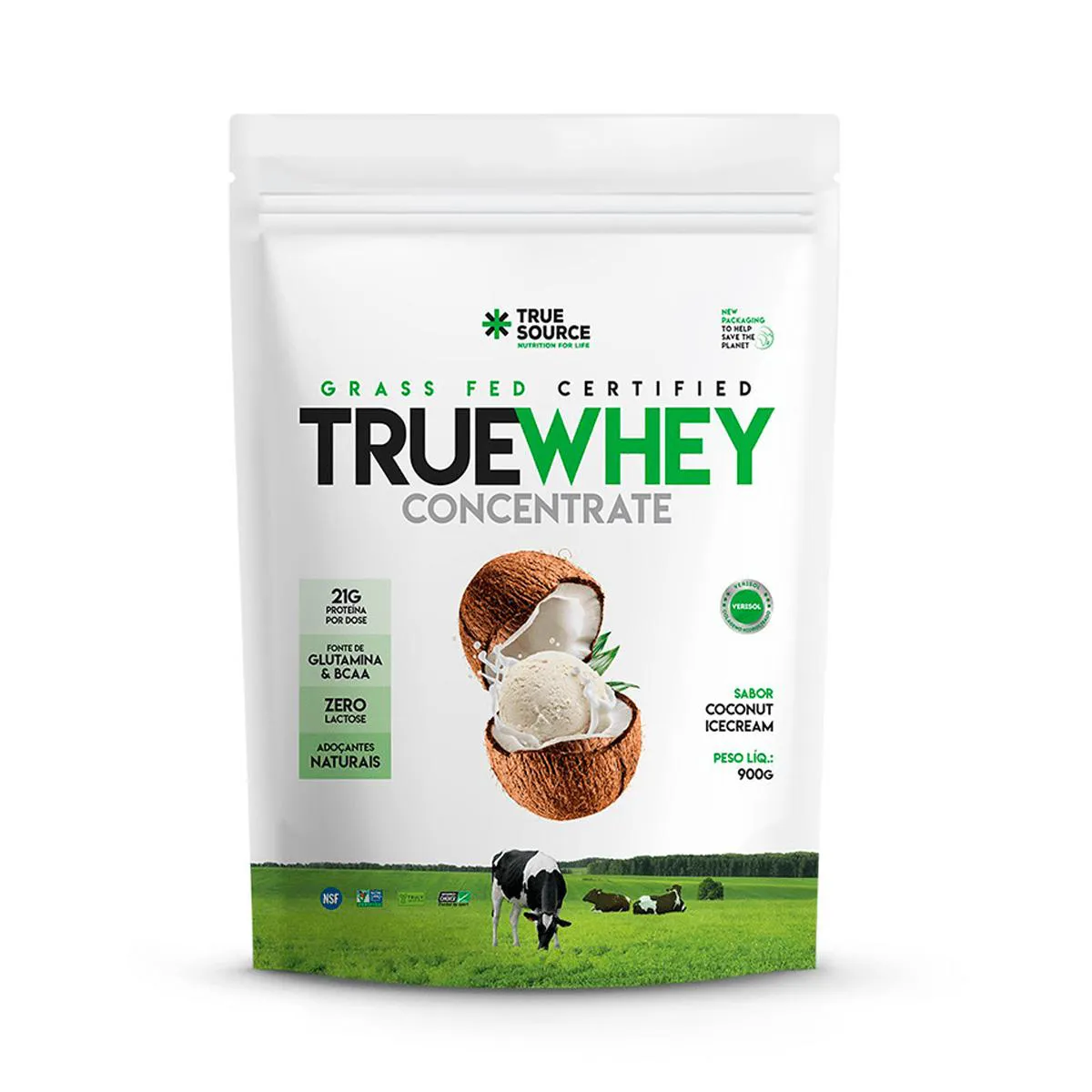 Whey Protein True Source True Whey Concentrate Coconout Ice Cream 900g