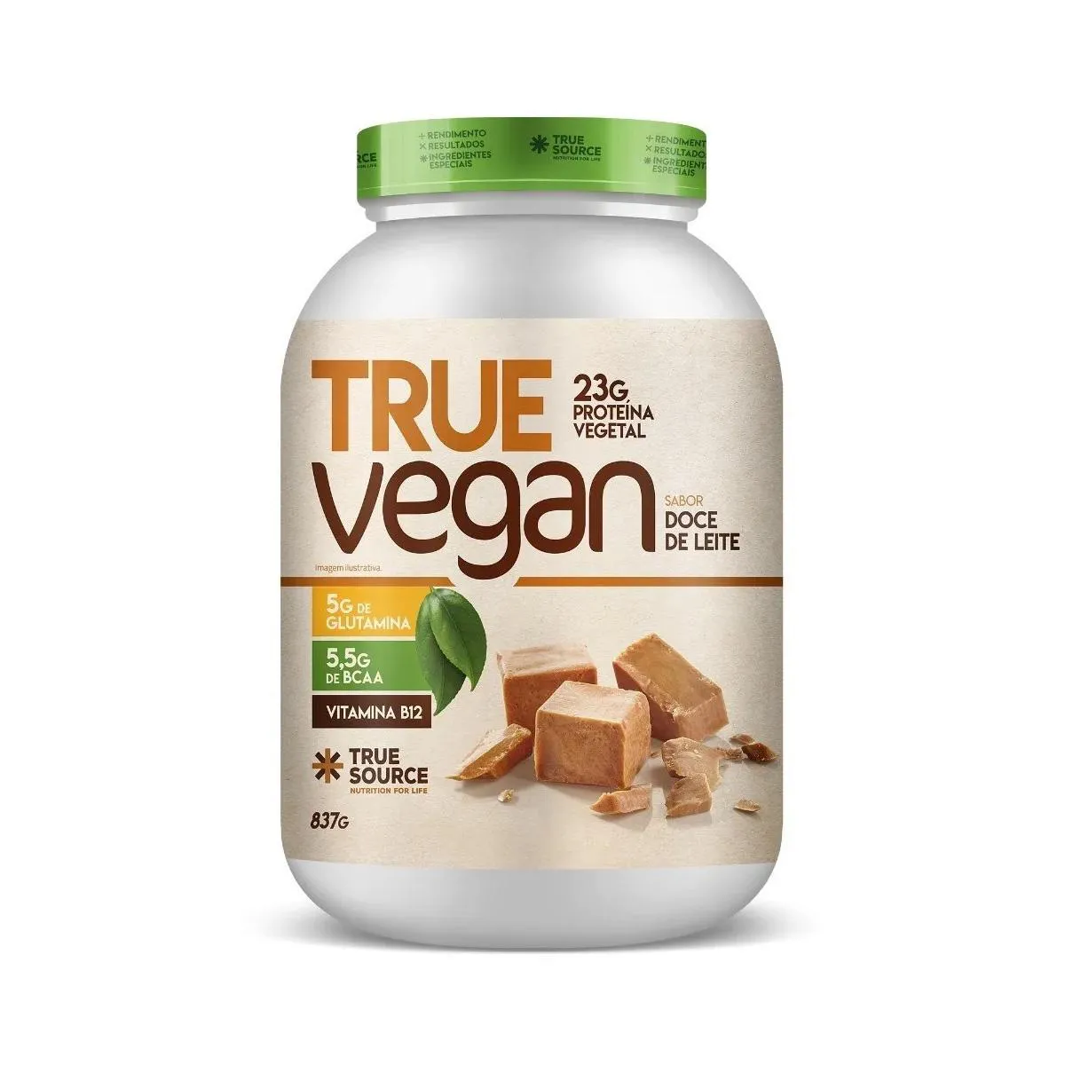 TRUE VEGAN 837G DOCE DE LEITE