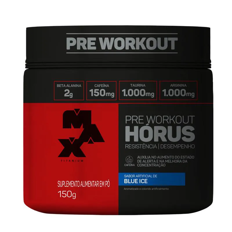 PRé TREINO HORUS 150G - MAX TITANIUM 150 G Frutas Vermelhas