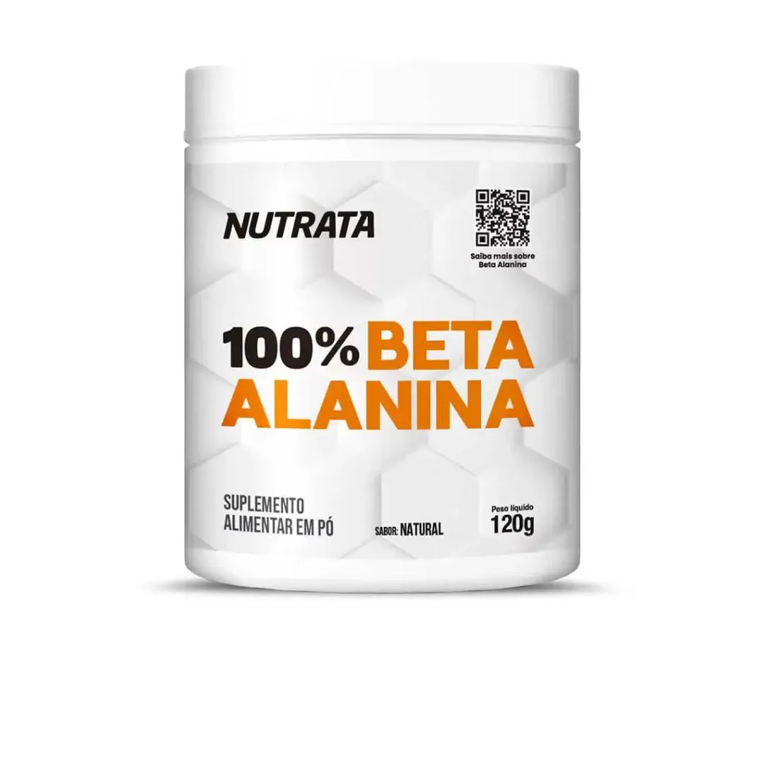 BETA ALANINA 100% PURA 120G - NUTRATA 120 G SEM Sabor