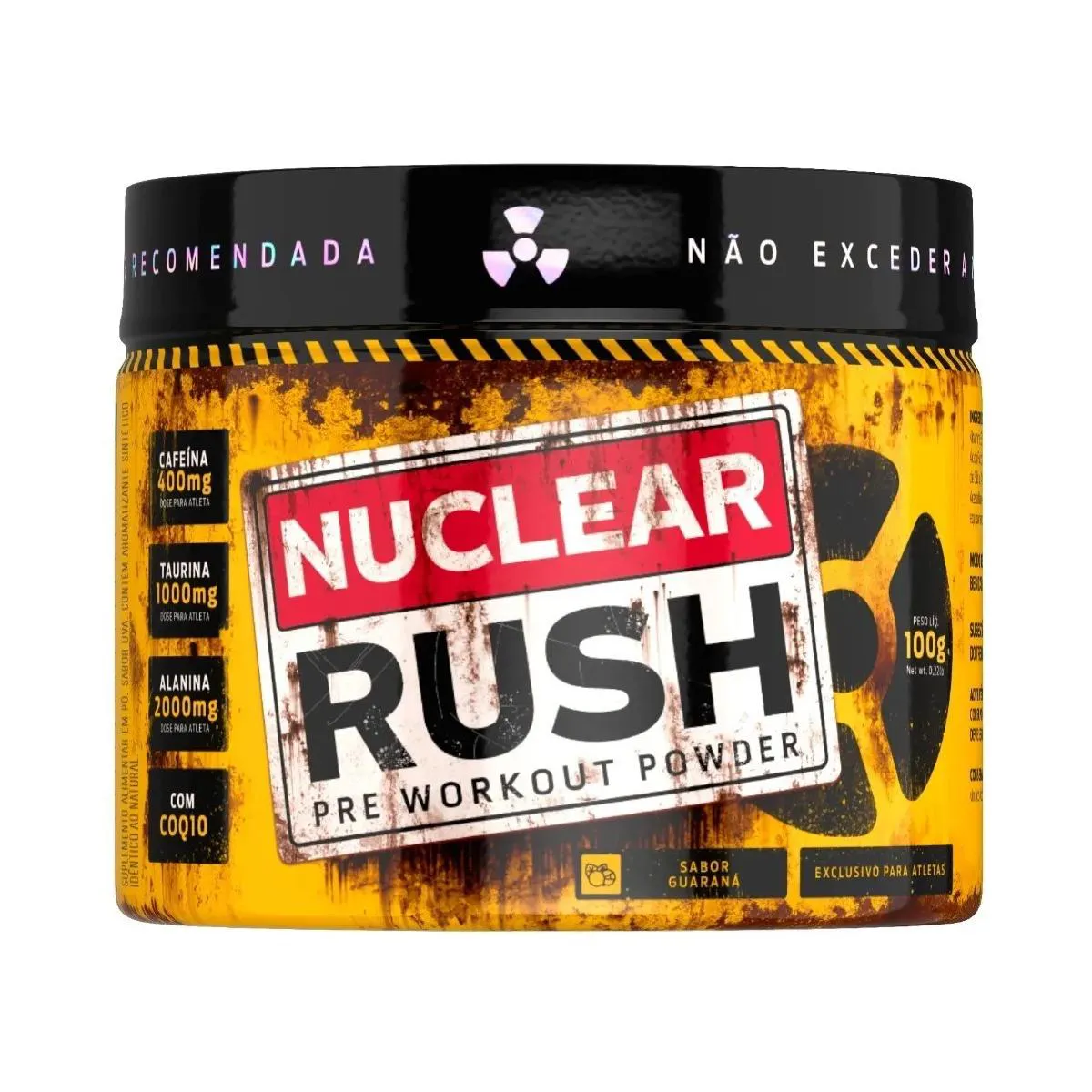 Pré-Treino Body Action Nuclear Rush Guaraná 100g