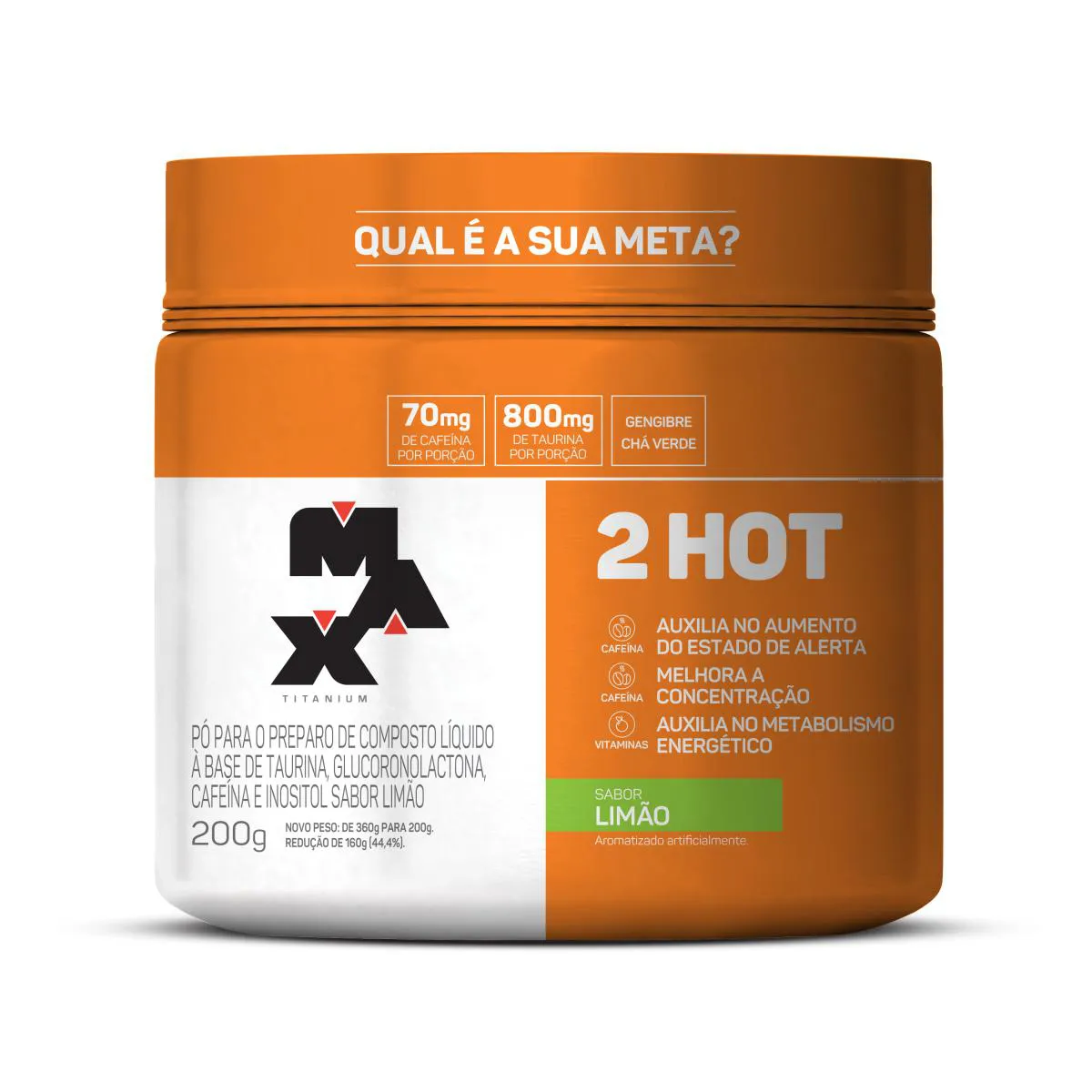 2HOT TERMOGêNICO 200G MAX TITANIUM 200 G LimÃo