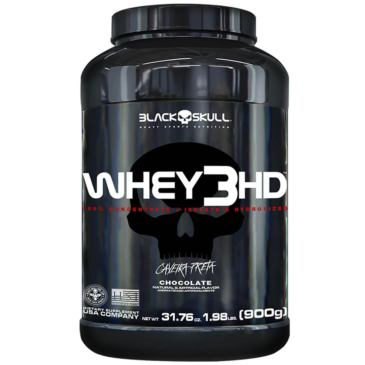 WHEY 3HD 900 G - BLACK SKULL CHOCOLATE CHOCOLATE