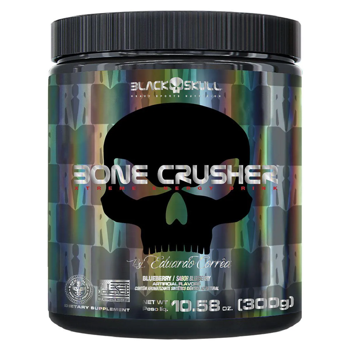 Pré-treino Black Skull Bone Crusher Blueberry 300g