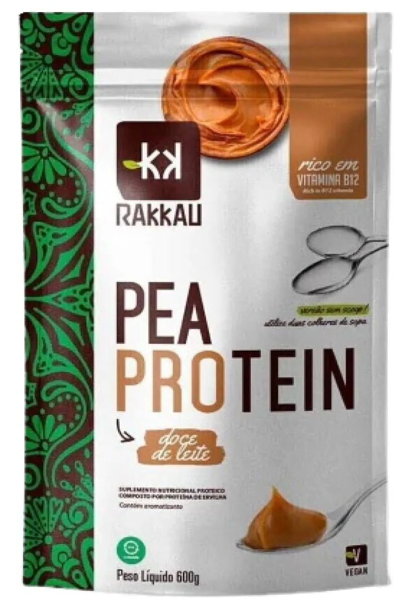 Proteína de Ervilha Rakkau Pea Protein Doce de Leite 600g