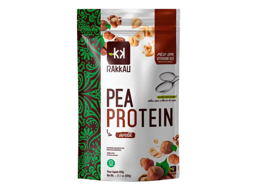 Proteína de Ervilha Rakkau Pea Protein Avelã 600g