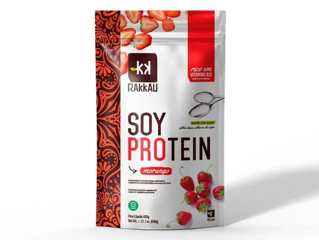 Soy Protein Rakkau Morango 600g 