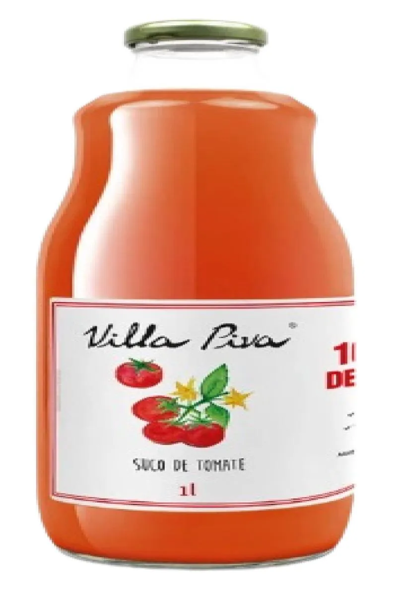 KIT 6X: SUCO DE TOMATE 100% VILLA PIVA 1L