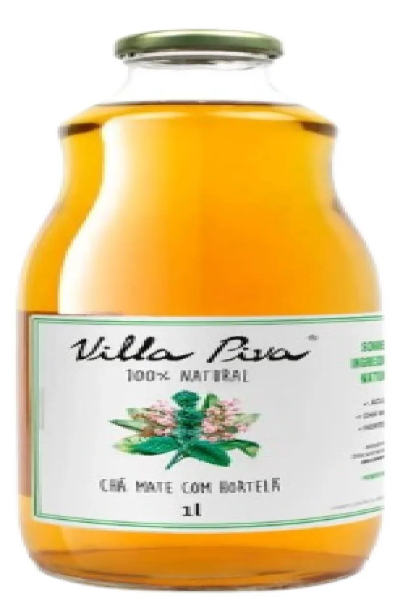 KIT 2X: CHá MATE COM HORTELã SEM AçúCAR VILLA PIVA 1L