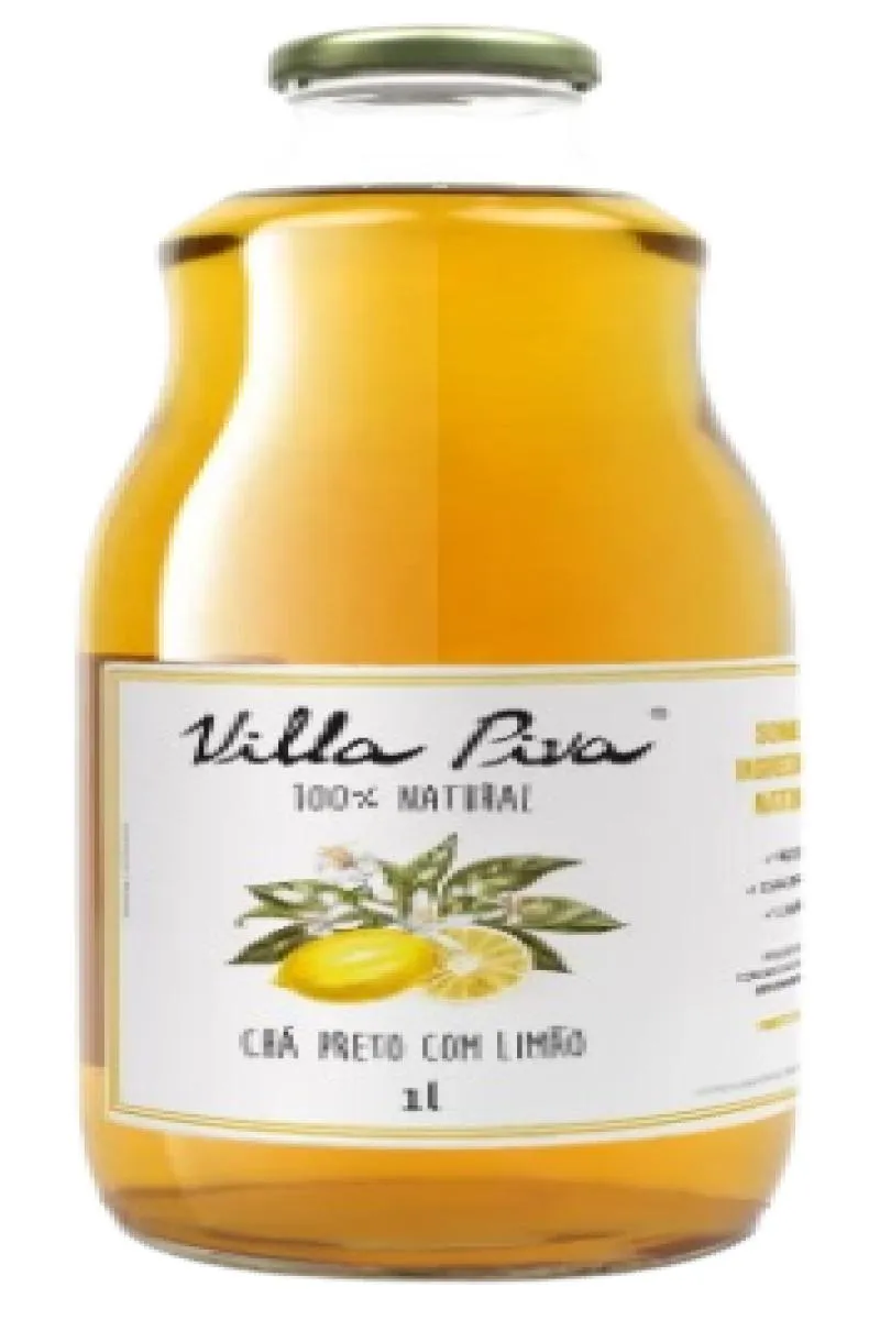 CHá PRETO COM LIMãO SEM AçúCAR VILLA PIVA 1L