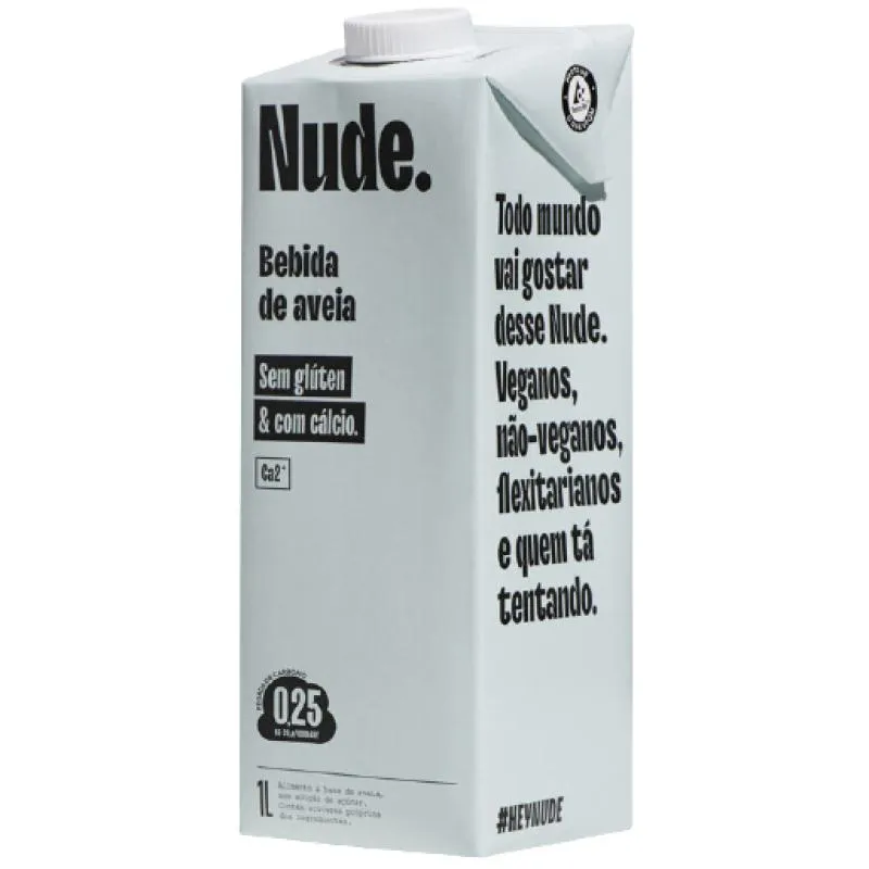 LEITE VEGETAL DE AVEIA MAIS CáLCIO ORGâNICO NUDE 1L