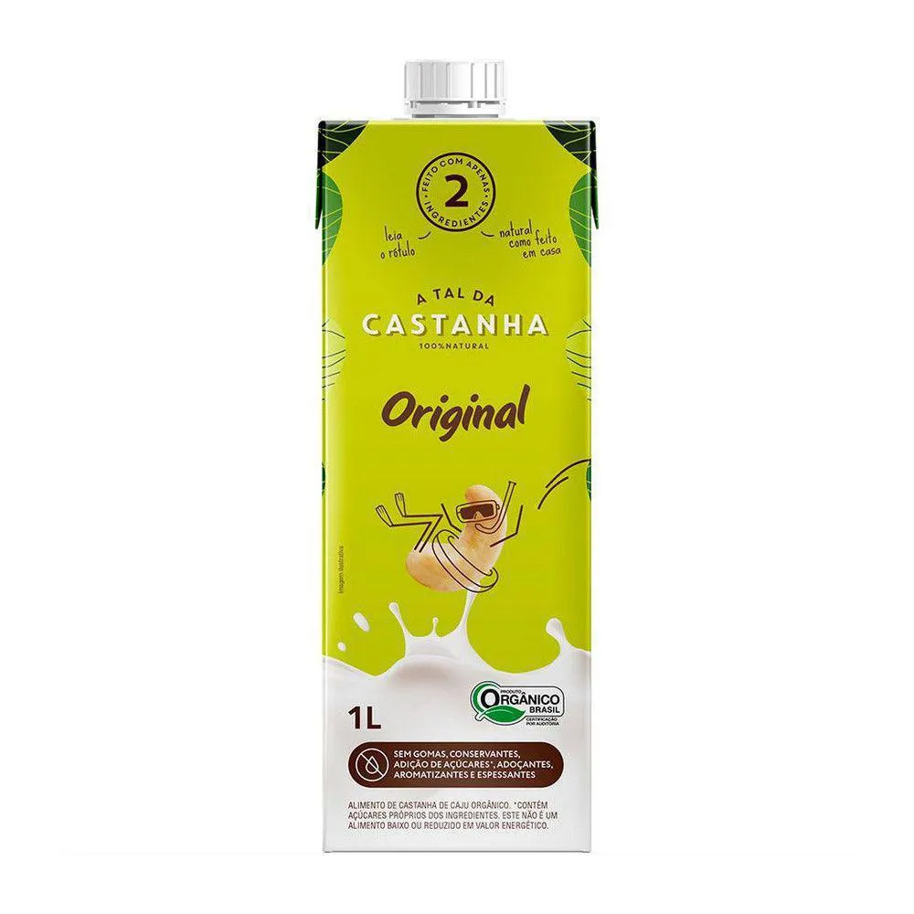 LEITE VEGETAL ORIGINAL A TAL DA CASTANHA 1L