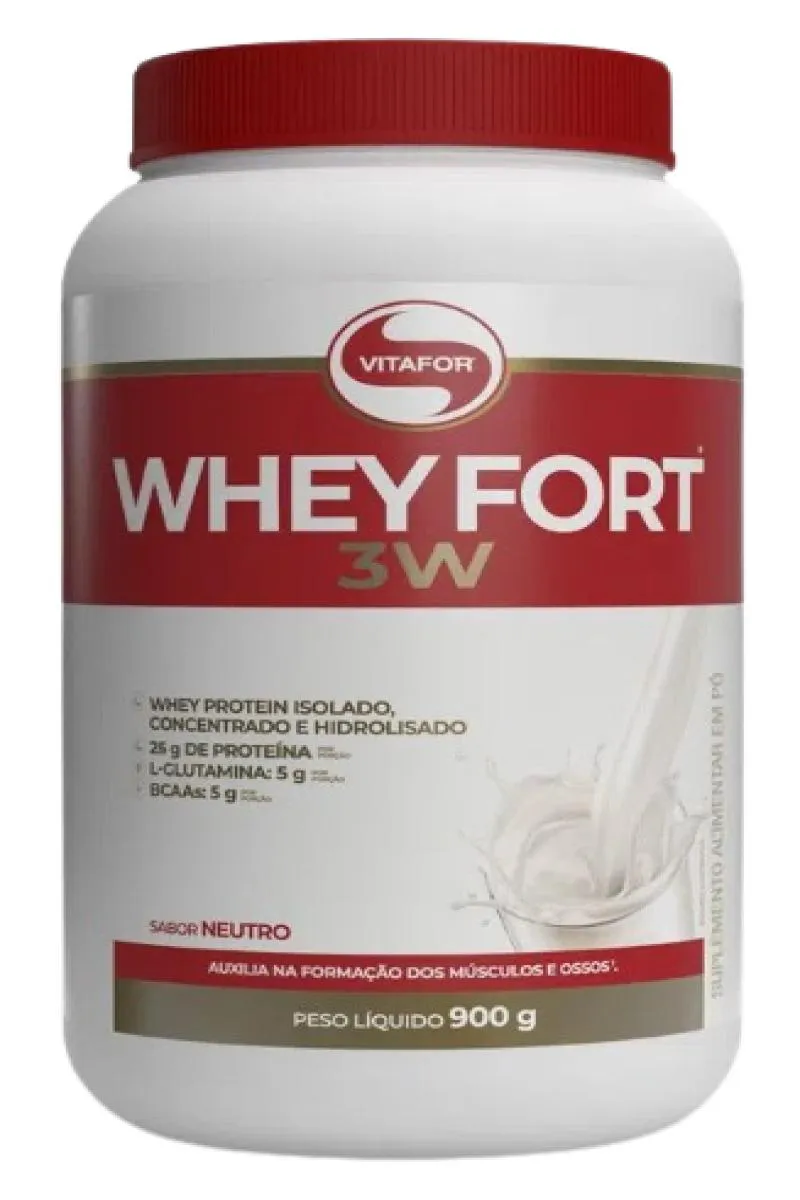 WHEY FORT 3W NEUTRO VITAFOR 900G