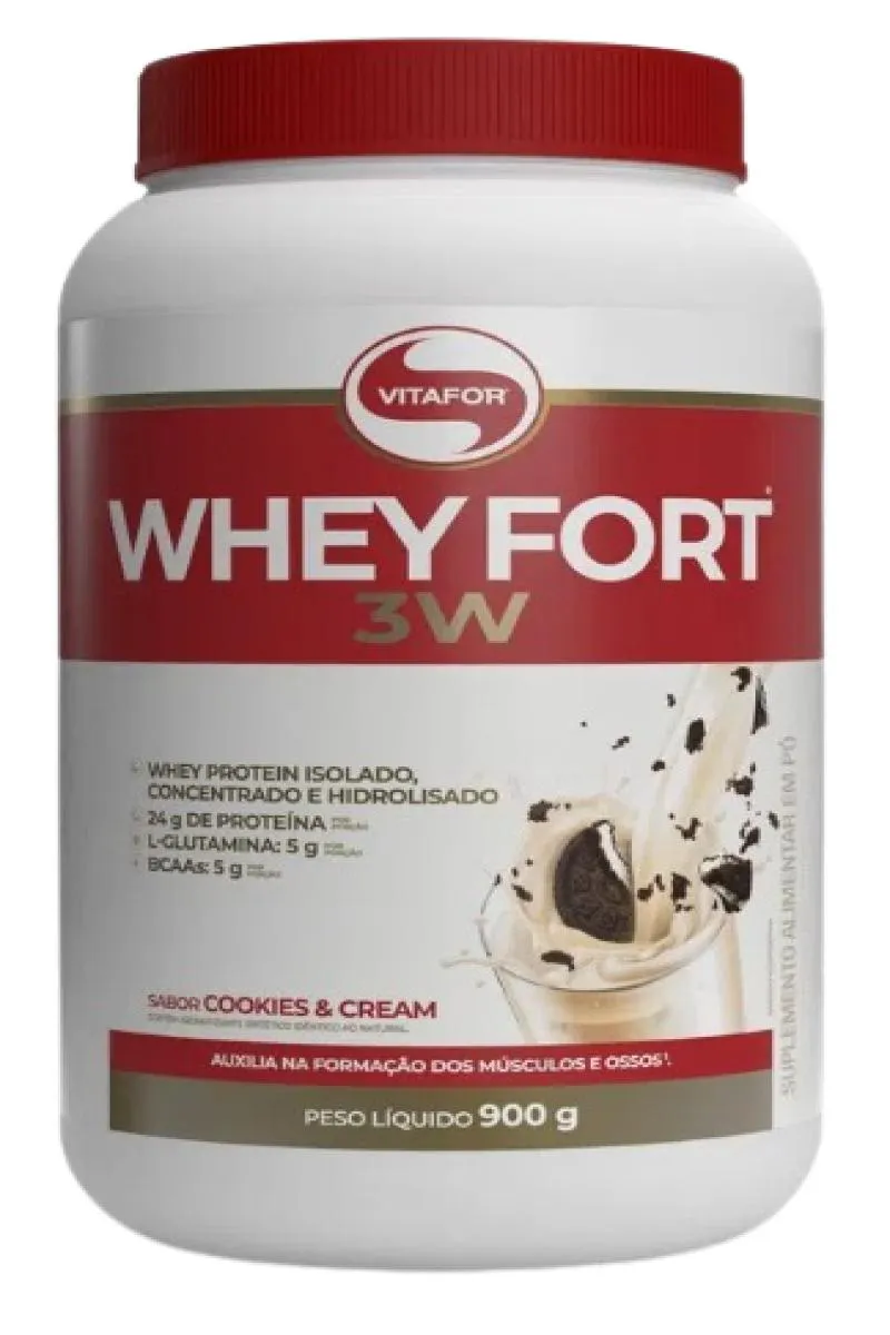 WHEY FORT 3W COOKIES N CREAM VITAFOR 900G