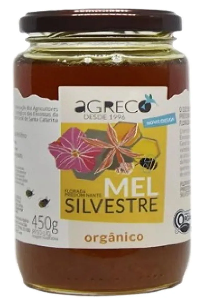 KIT 2X: MEL SILVESTRE ORGâNICO AGRECO 450G