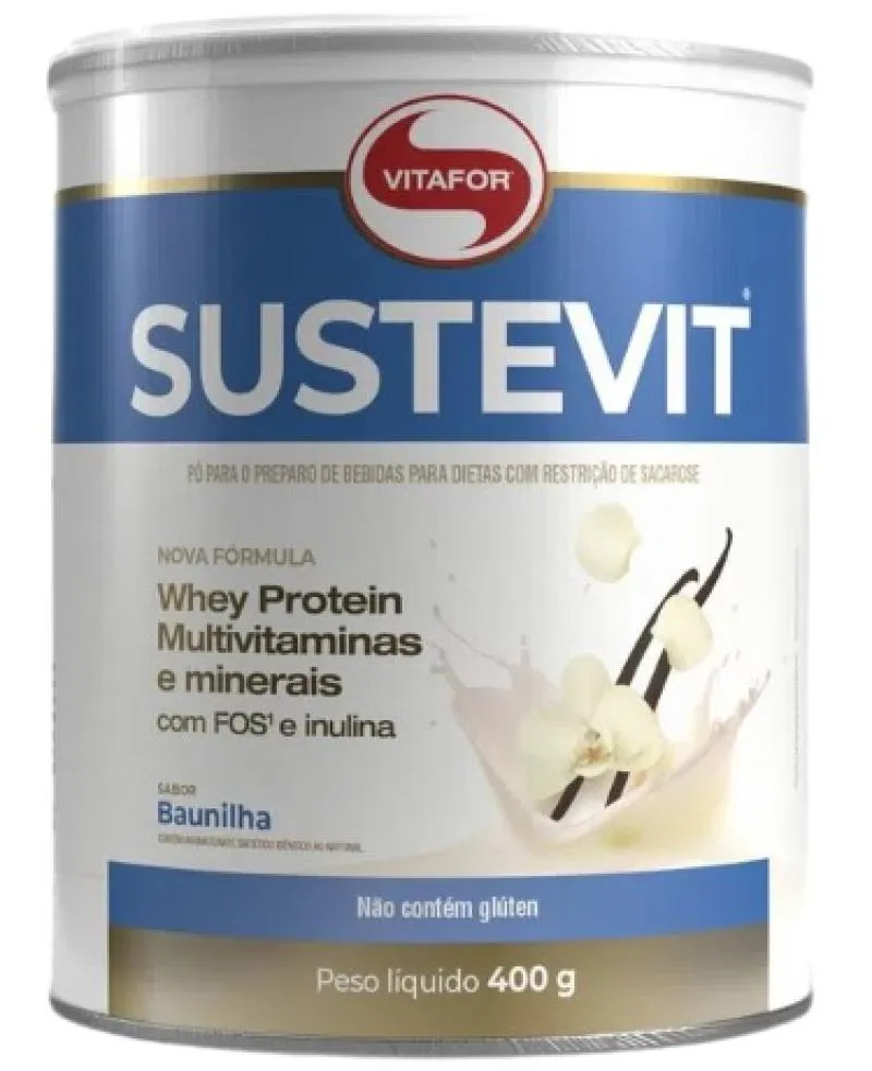 KIT 2X: SUSTEVIT 27 VITAMINAS E MINERAIS BAUNILHA VITAFOR 400G