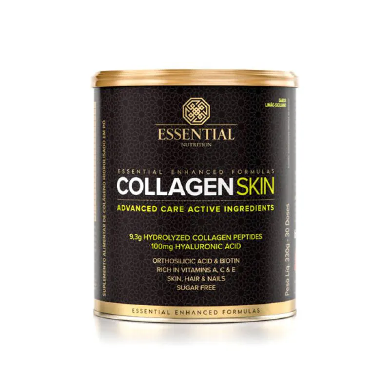 KIT 2X: COLLAGEN SKIN LIMãO SICILIANO ESSENTIAL NUTRITION 330G