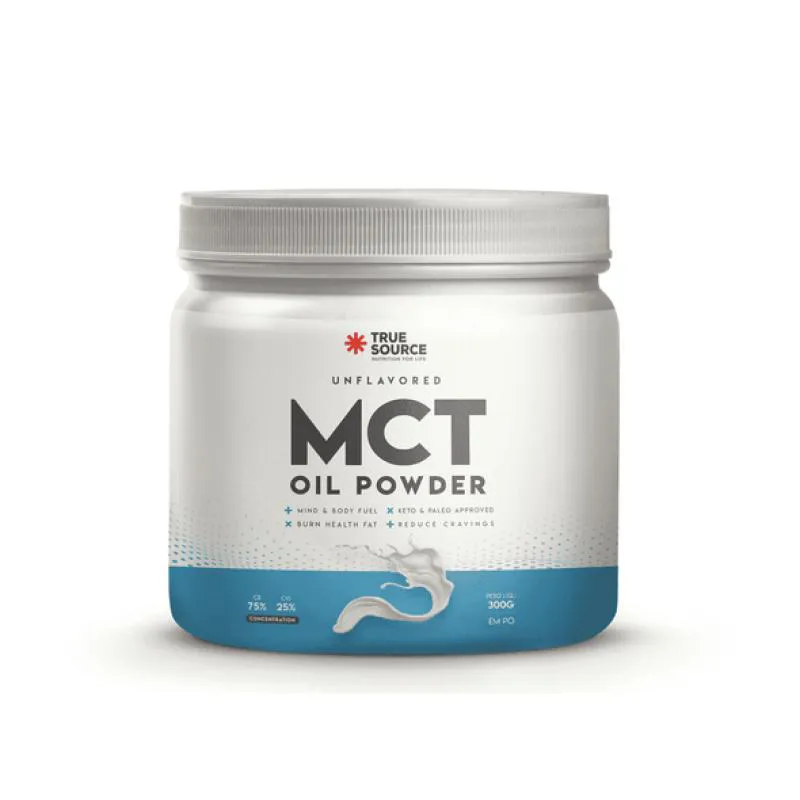 KIT 2X: MCT OIL POWDER SEM SABOR TRUE SOURCE 300G
