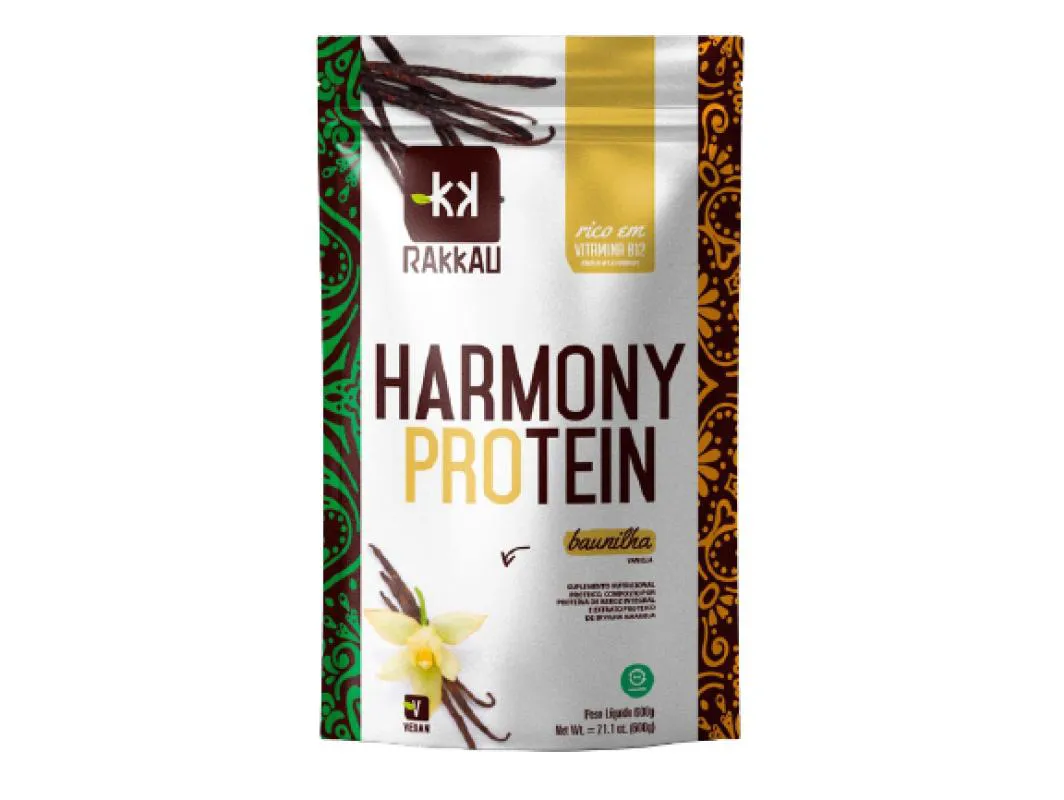 Suplemento Rakkau Vegana Harmony Protein Baunilha 600g