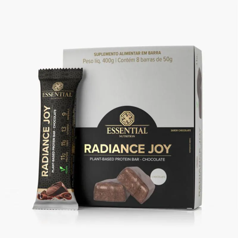 Barra de Proteína Essential Nutrition Radiance Joy Chocolate 50g 