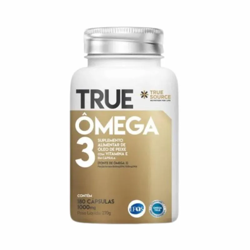 KIT 2X: ÔMEGA 3 COM VITAMINA E 1000MG TRUE SOURCE 180 CáPSULAS