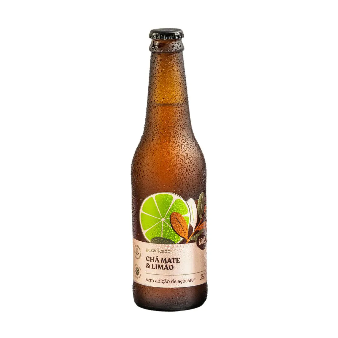 CHá MATE COM LIMãO GASEIFICADO BRAZô 350ML