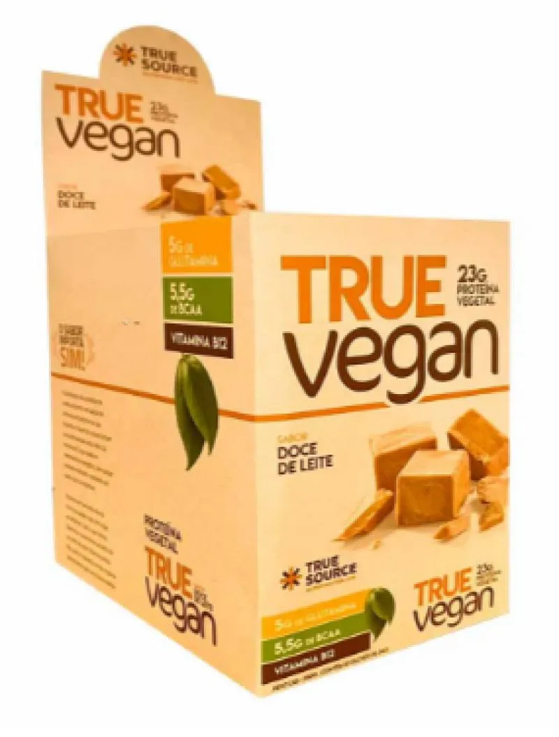Proteína True Source True Vegan Doce de Leite 10 unidades 34g