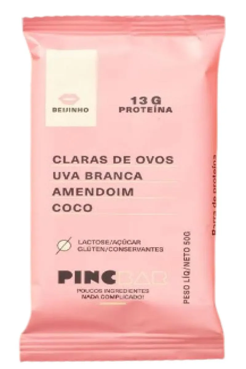 Kit Barra de Proteína Pincbar Beijinho Sem Açúcar 50g 6 unidades