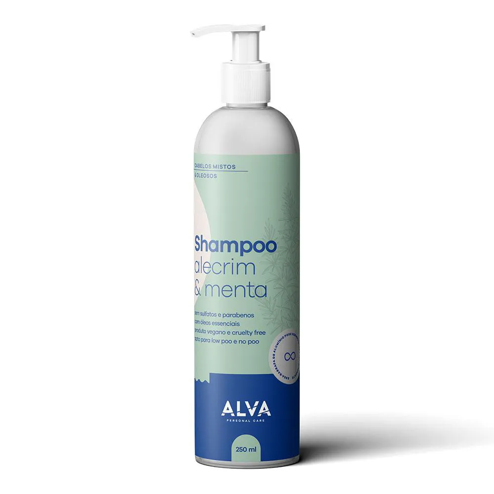 SHAMPOO VEGANO ALECRIM E MENTA ALVA 250ML