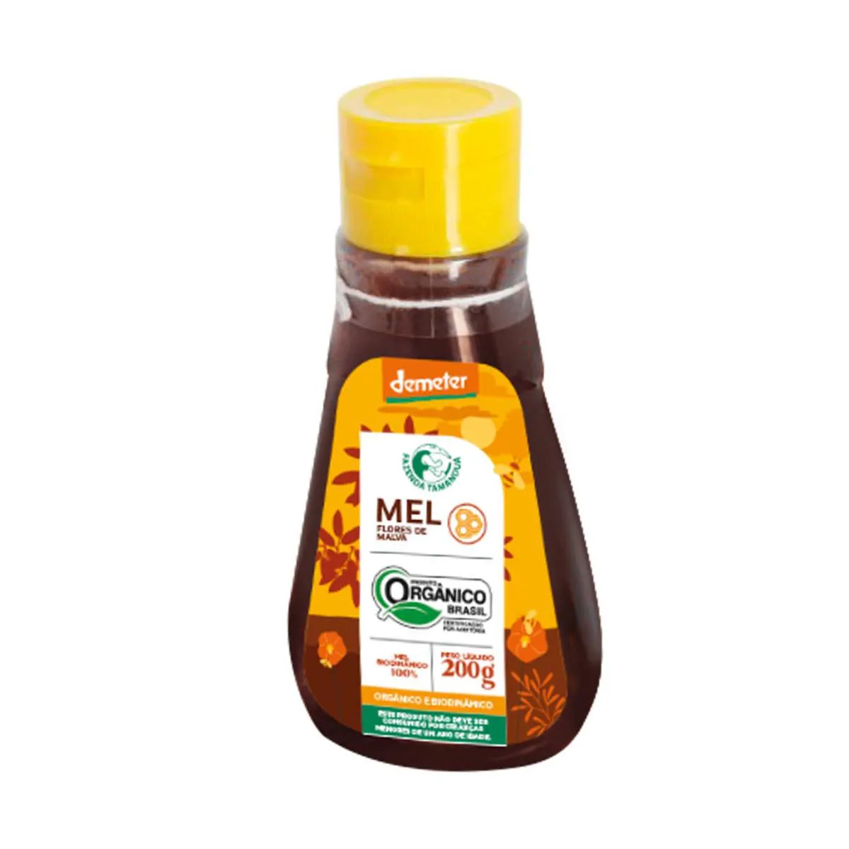 MEL MALVA PRETA BIODINâMICO FAZENDA TAMANDUá 200G